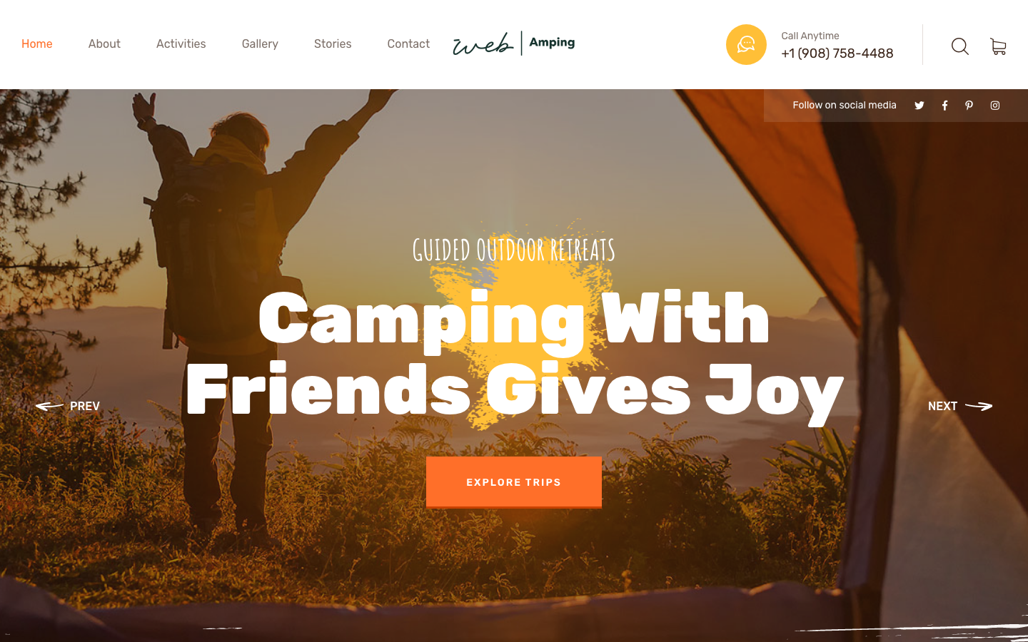 Camping Landing Page 2 preview