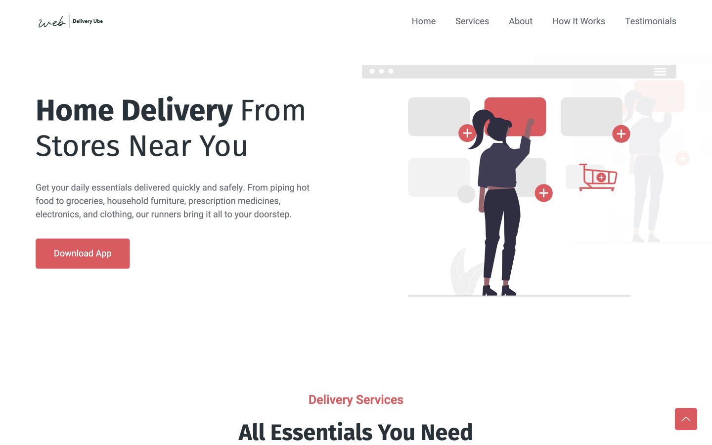 Delivery & Courier Landing Page 1 preview