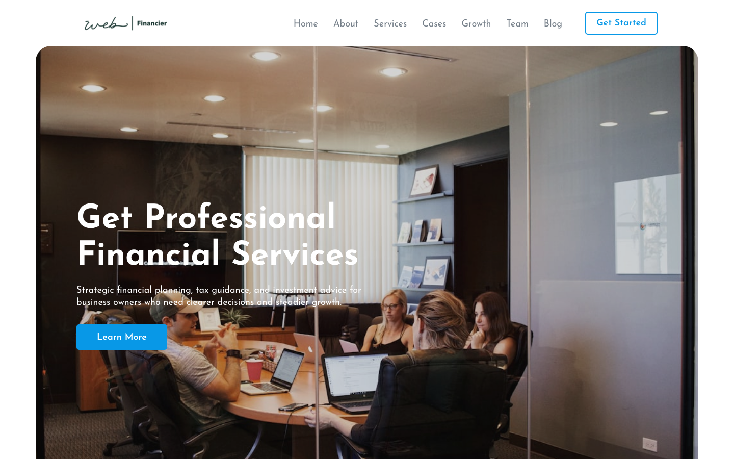 Finance Landing Page 2 preview