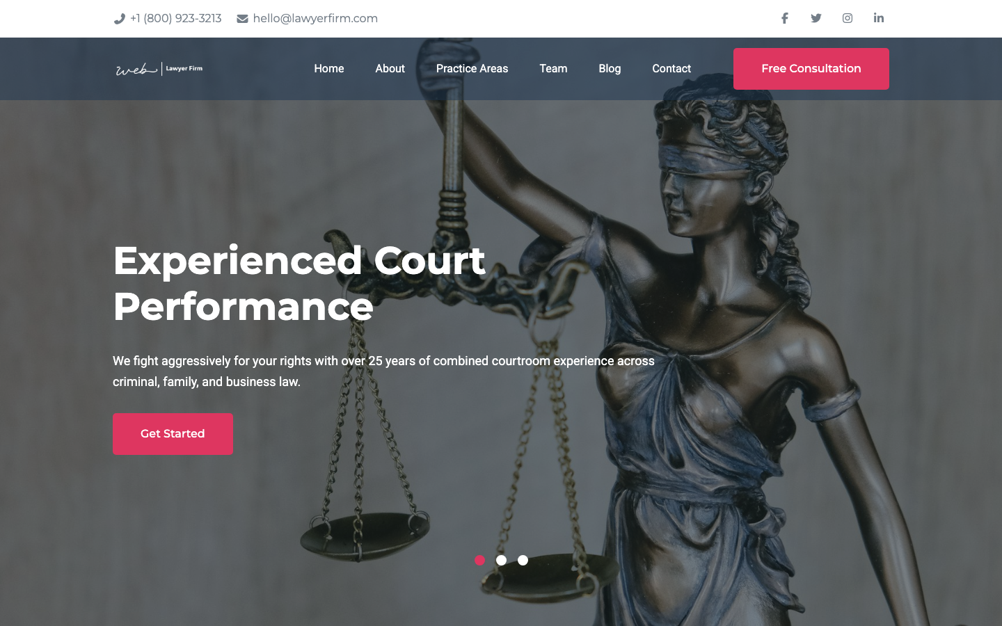 Legal & Accounting Landing Page 1 preview