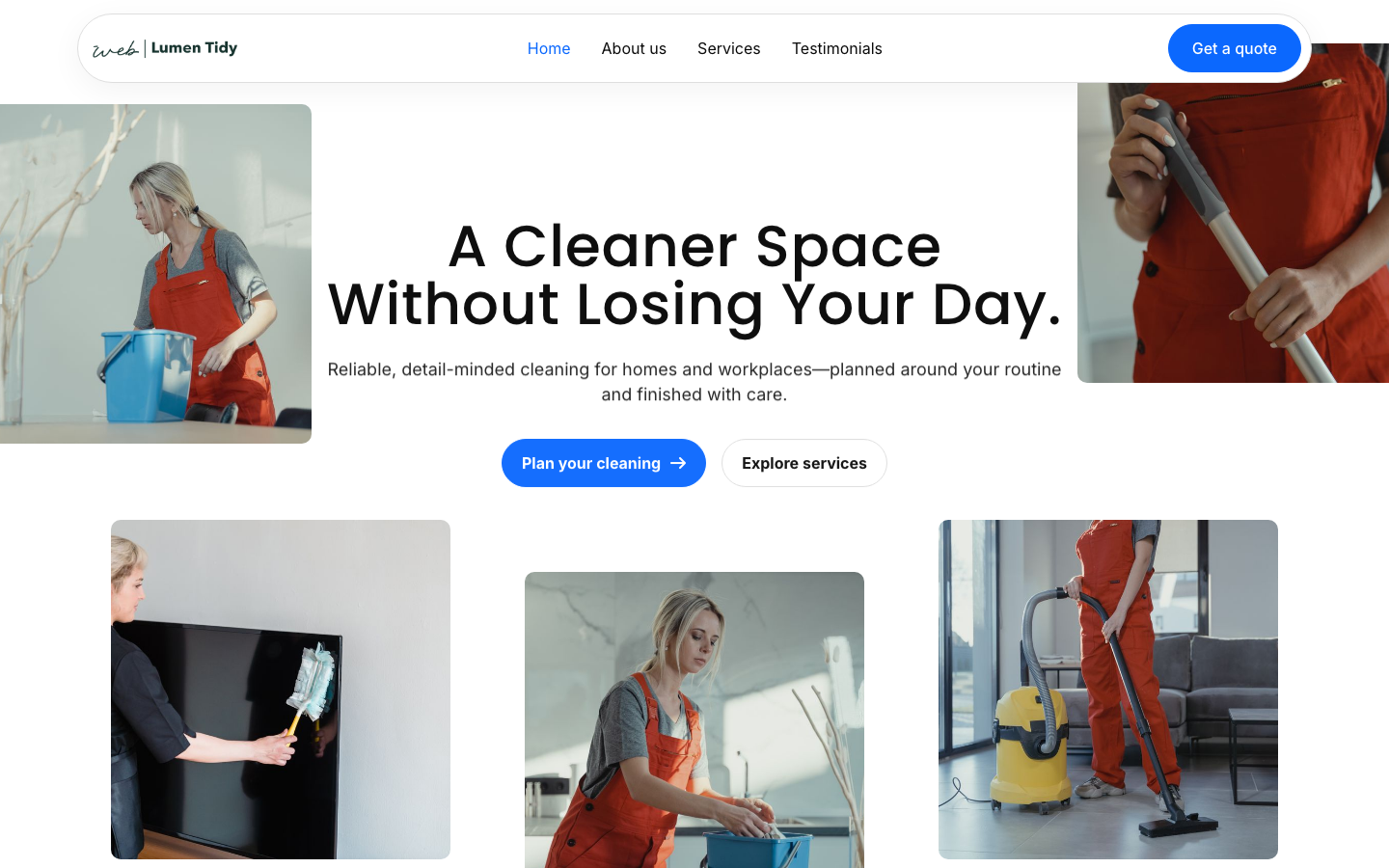 Home Services Landing Page 3 preview