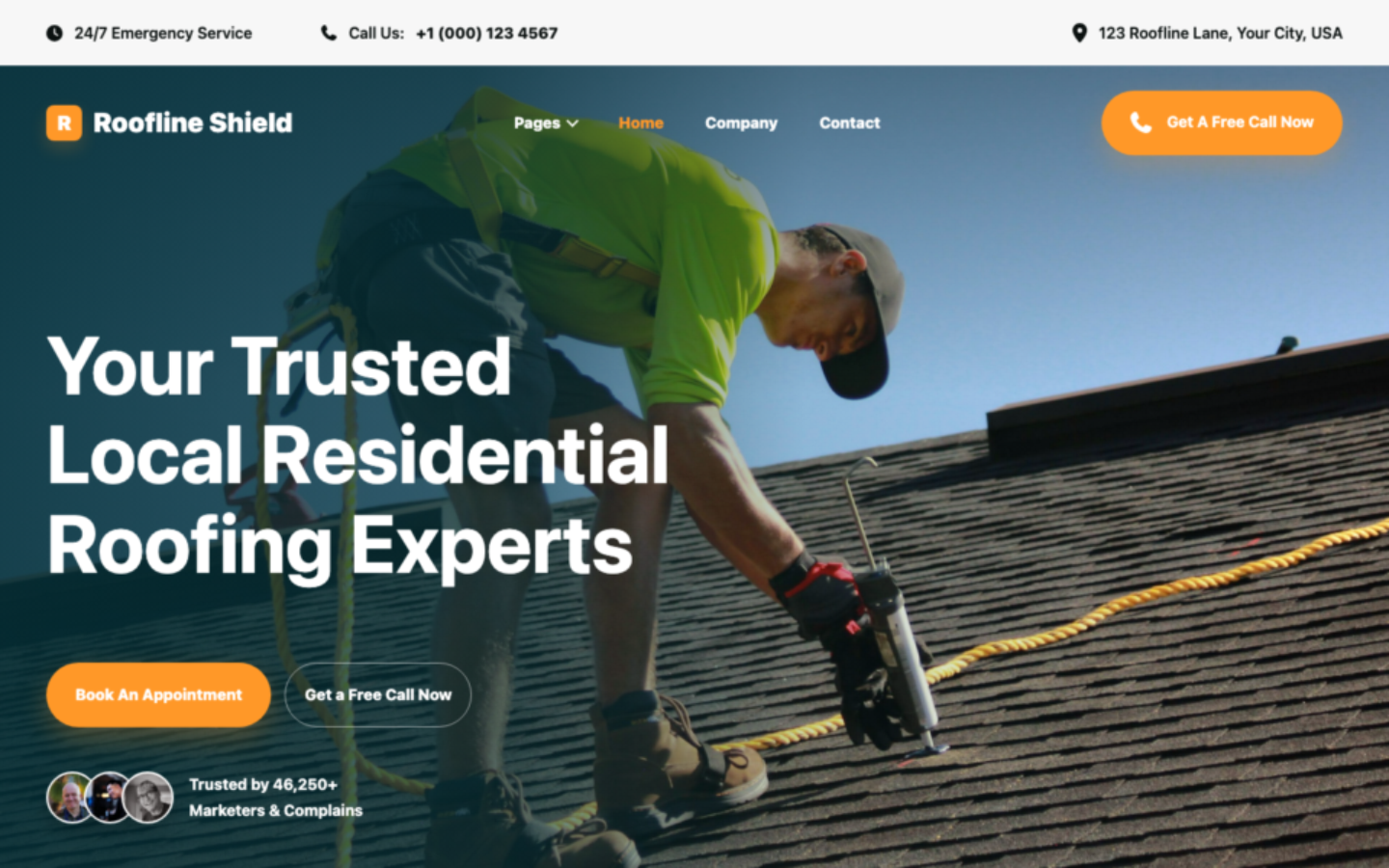 Construction Landing Page 2 preview