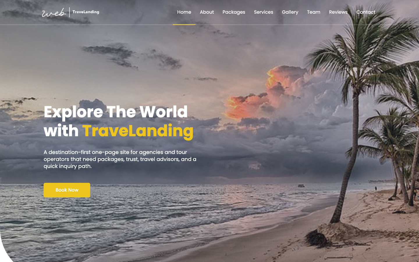 Travel Landing Page 1 preview