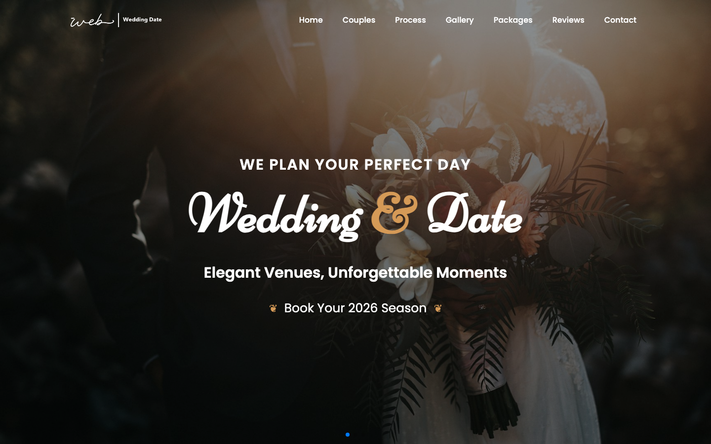 Events & Venues Landing Page 1 preview
