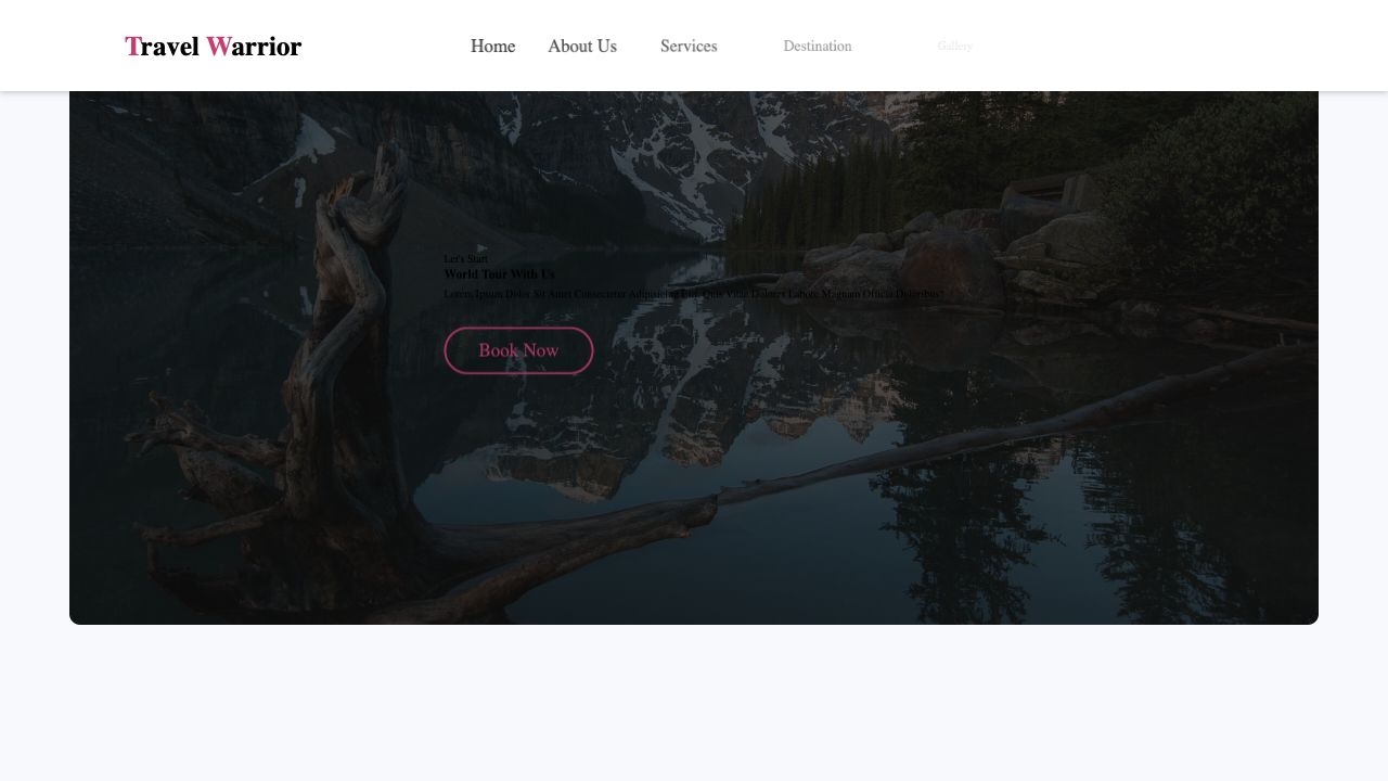 Travel, Tourism & Vacation website template preview